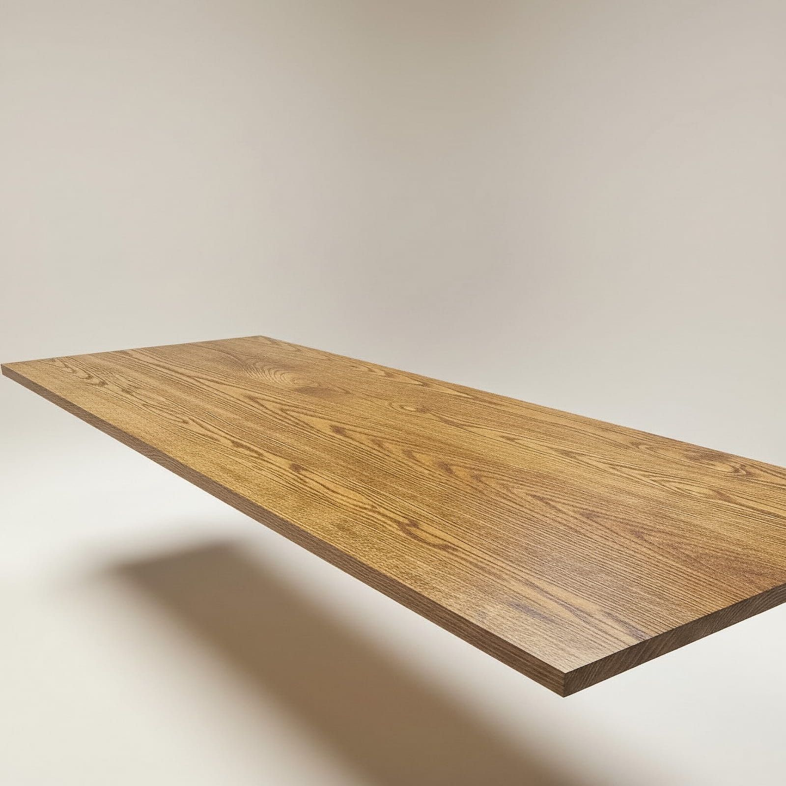Oak laundry countertop product photo on a clean neutral background
