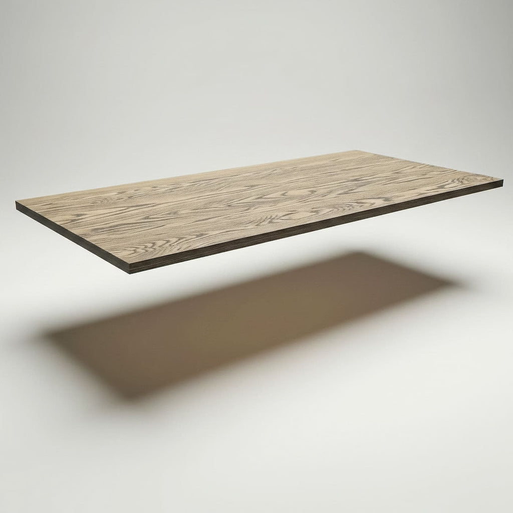 Oak laundry room countertop product image isolated on a clean white background